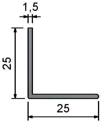 AG-25x25mm - Ceiling Perimeter Angle Trims - BLACK Trims