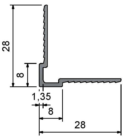 CE0 Aluminum Corner protector Profle Plasterboard Walls 3000mm White