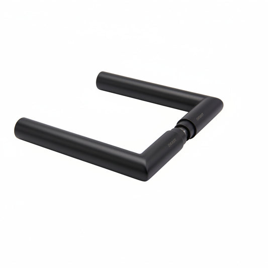 CGL499_-_Glass_Door_Lever_Lock_BLK_-_Mitre_Handles_Set