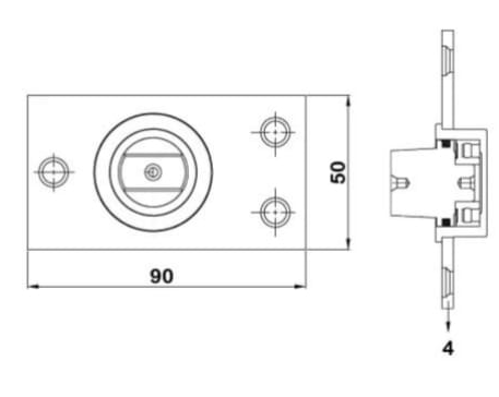 CP250-2 Floor Patching Fitting Pivot 250KG