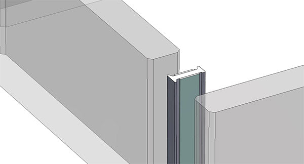 Corner Glass Partition Joint