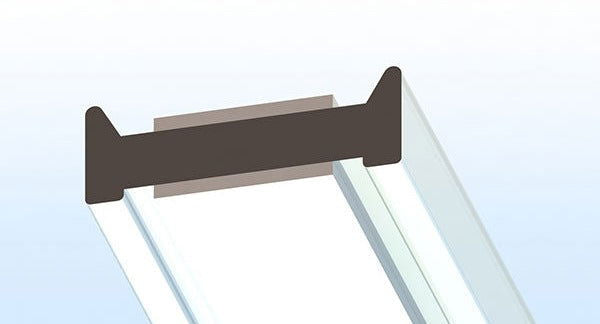 Glass Partitioning Dry Joint Abutment Three way 12-12.8mm Glass