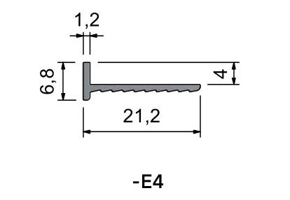 Edge Bead E4 Dimensions 3000mm RAL9010 - Prepunched