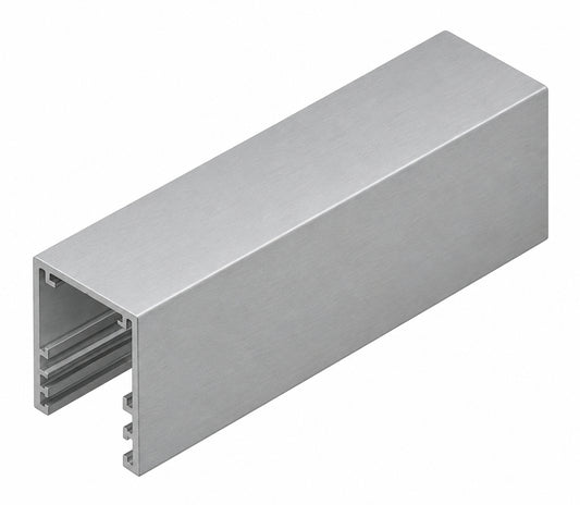 Glazing Glass Channels- 30x25x3m Single Glaze - silver 9006