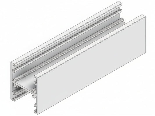 Glazing Glass Channels H Post - 30x25x3m WHITE - PARTITIONS LTD