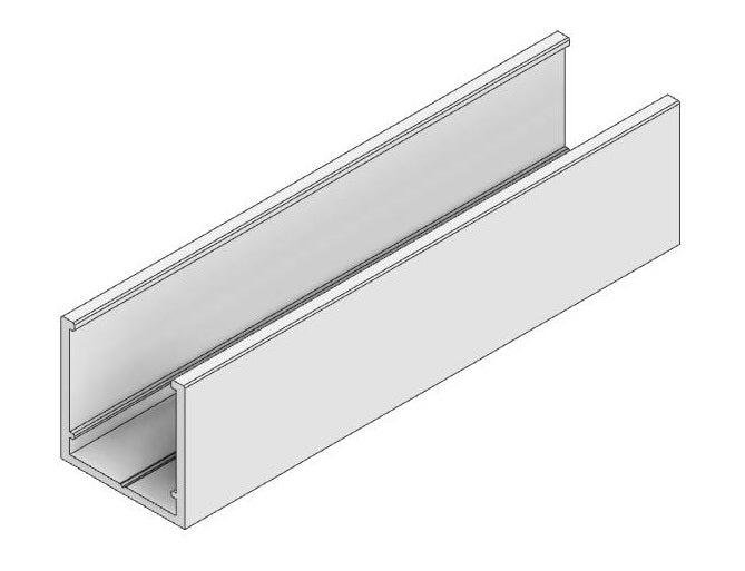 Glazing U Channel - 25mm x 25mm - PARTITIONS LTD