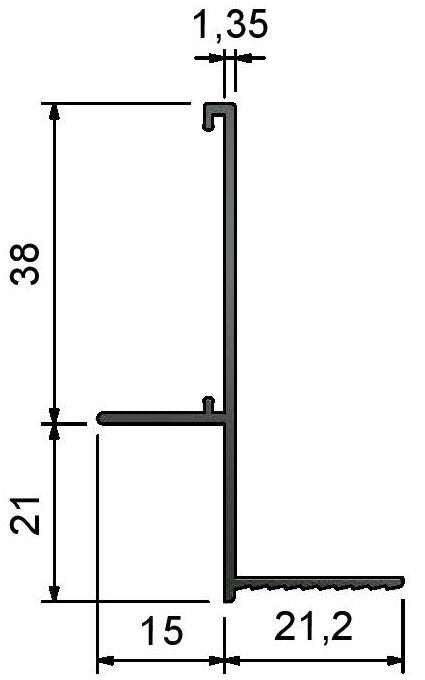 JTAS21-Type Suspended Ceiling Junction Trims PARTITIONS LTD