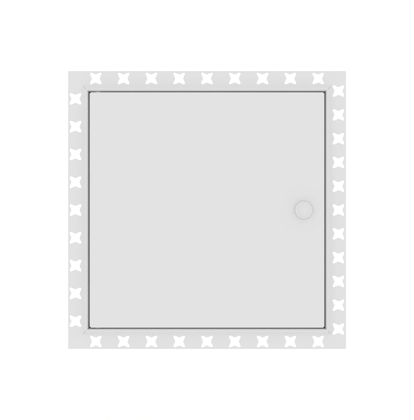 Metal Painted Beaded Frame Access Panels - Front View