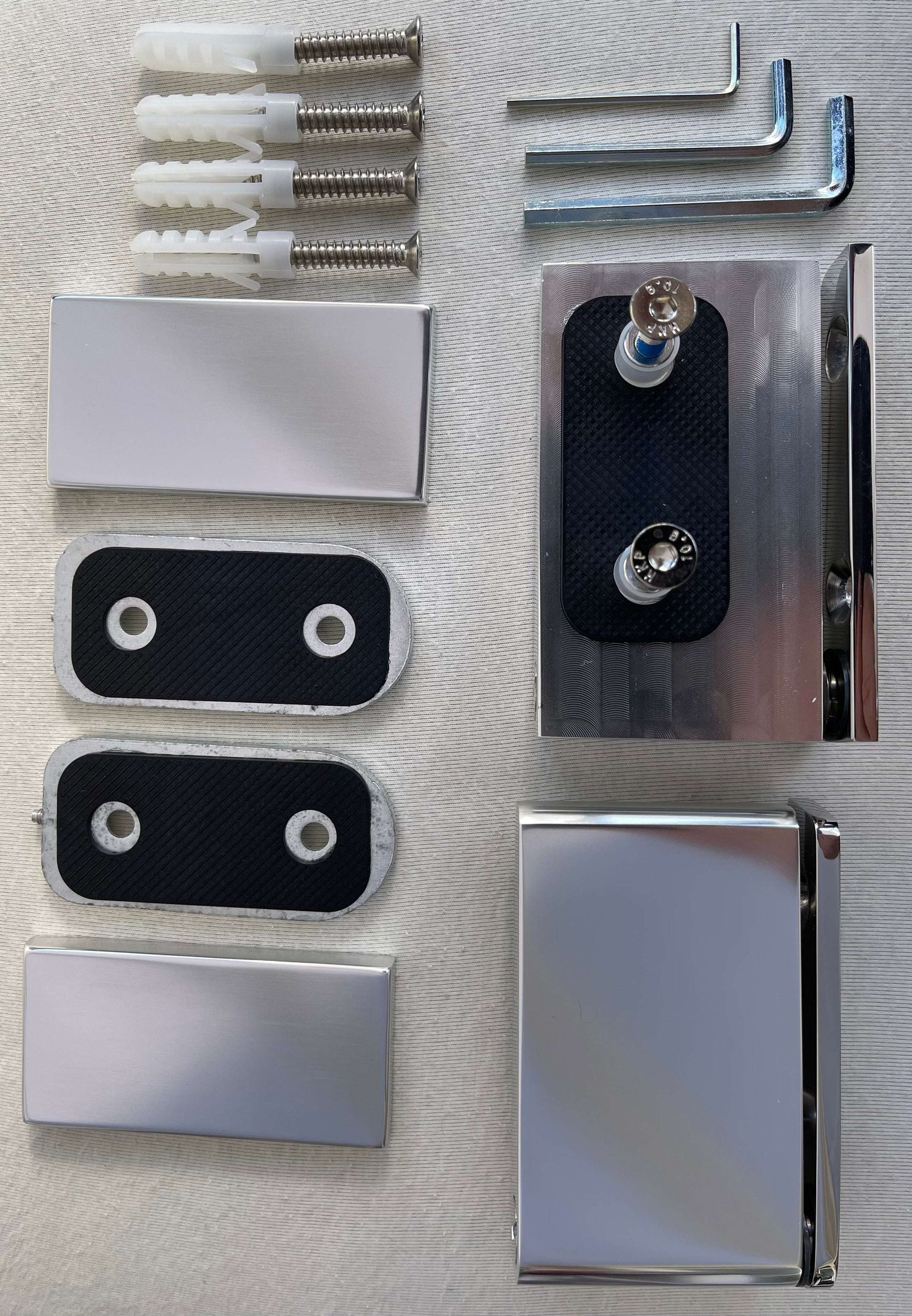 Pivot Ironmngery Sets for 60kg Glass Doors CPS005 Contents View