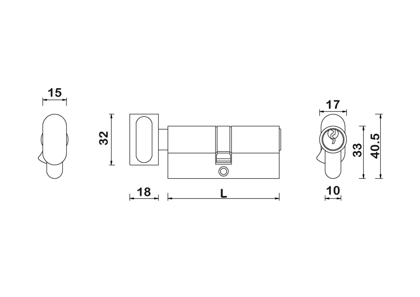 Thumb Turn Cylinder Barrel Guide