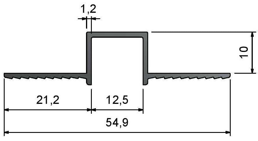 D-Type Wall Channel Reveal Trims Black (Copy) Trims