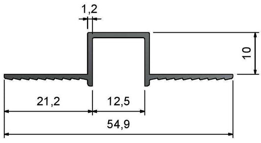 D-Type Wall Channel Reveal Trims Black (Copy) Trims