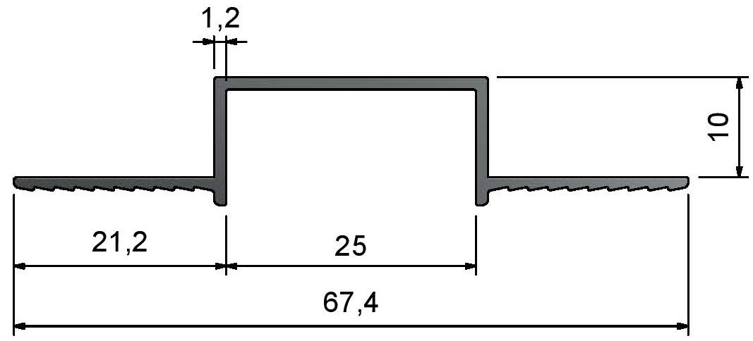 W-Type Wall Channel Reveal Trims