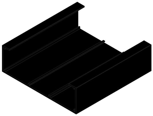 WRHT100 - Black 124x30x3000mm Lengths