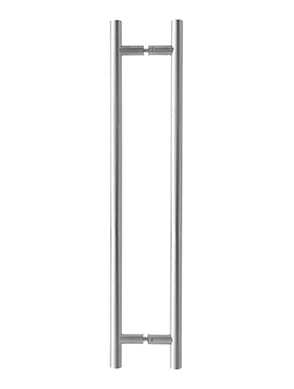 T-Bar Guardsman Door Pull Handles - Back 2 Back 25mm ( SSS ) Grade 304