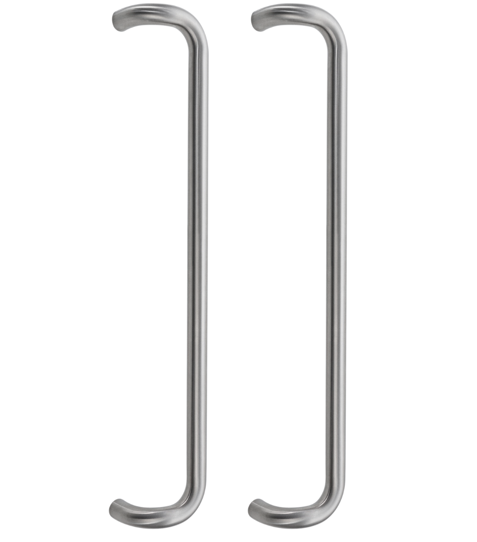 D-Bar Cranked Door Pull Handles - Back 2 Back Fix ( SSS ) Grade 304 PARTITIONS LTD