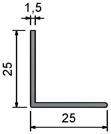 25x25x3.0m Angle