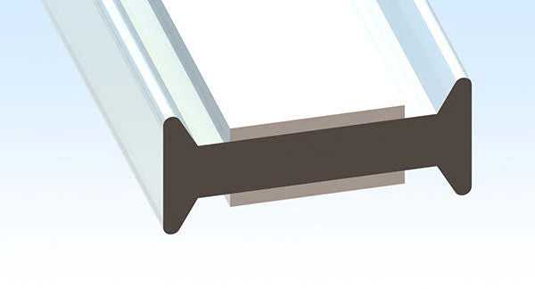 Glass to Glass Joint "I" - 10 to 10.8mm Glass Thickness 