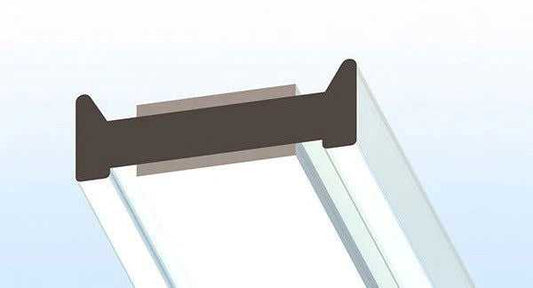 Glass to Glass Joint "Abutment" - 12 to 12.8mm Glass Thickness 