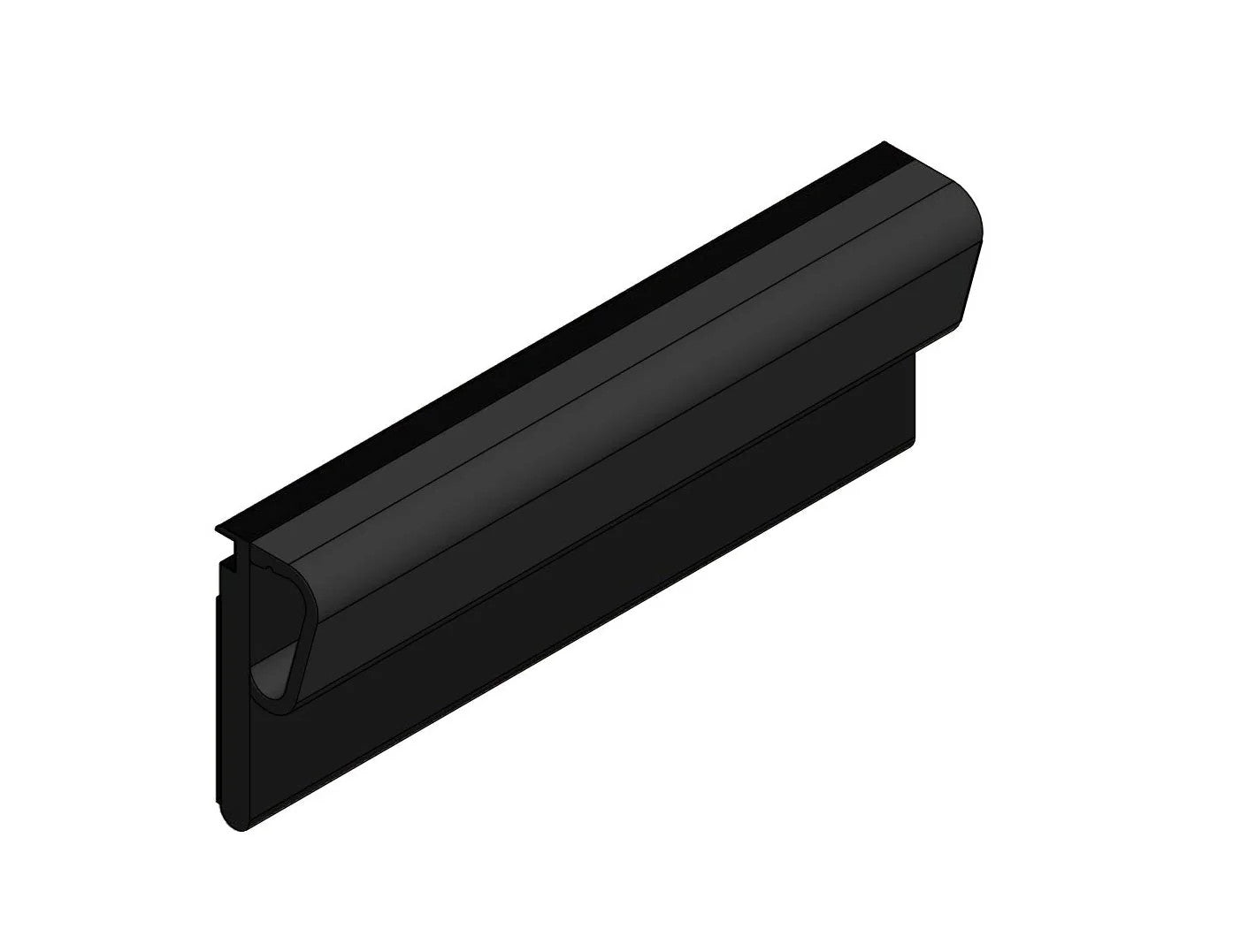 Glazing Aluminium U Channels + Gaskets - Two-Part 25x25x3m 