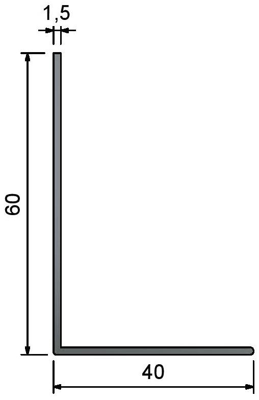 AG-60x40mm - Ceiling Perimeter Angle Trims PARTITIONS LTD