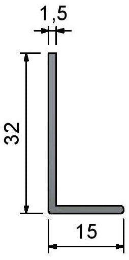 AG-15x32mm Ceiling Perimeter Angle Trims