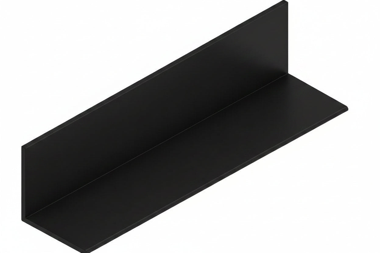 AG2525 - 25x25mm Aluminium Angles - BLACK