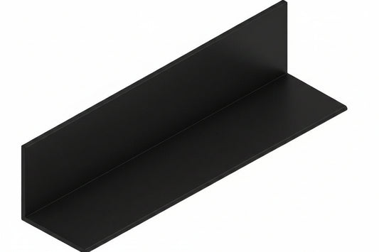 AG2525 - 25x25mm Aluminium Angles - BLACK