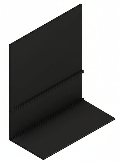 AG50120 - 120X50mm ANGLE - 3000MM BLACK ALUMINIUM