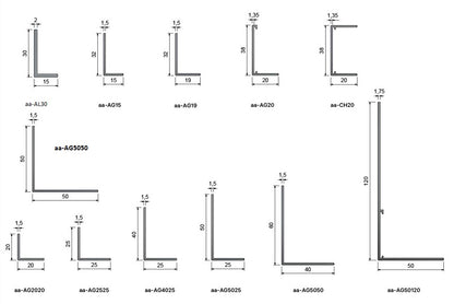 AG-Type Ceiling Perimeter Angle Trims