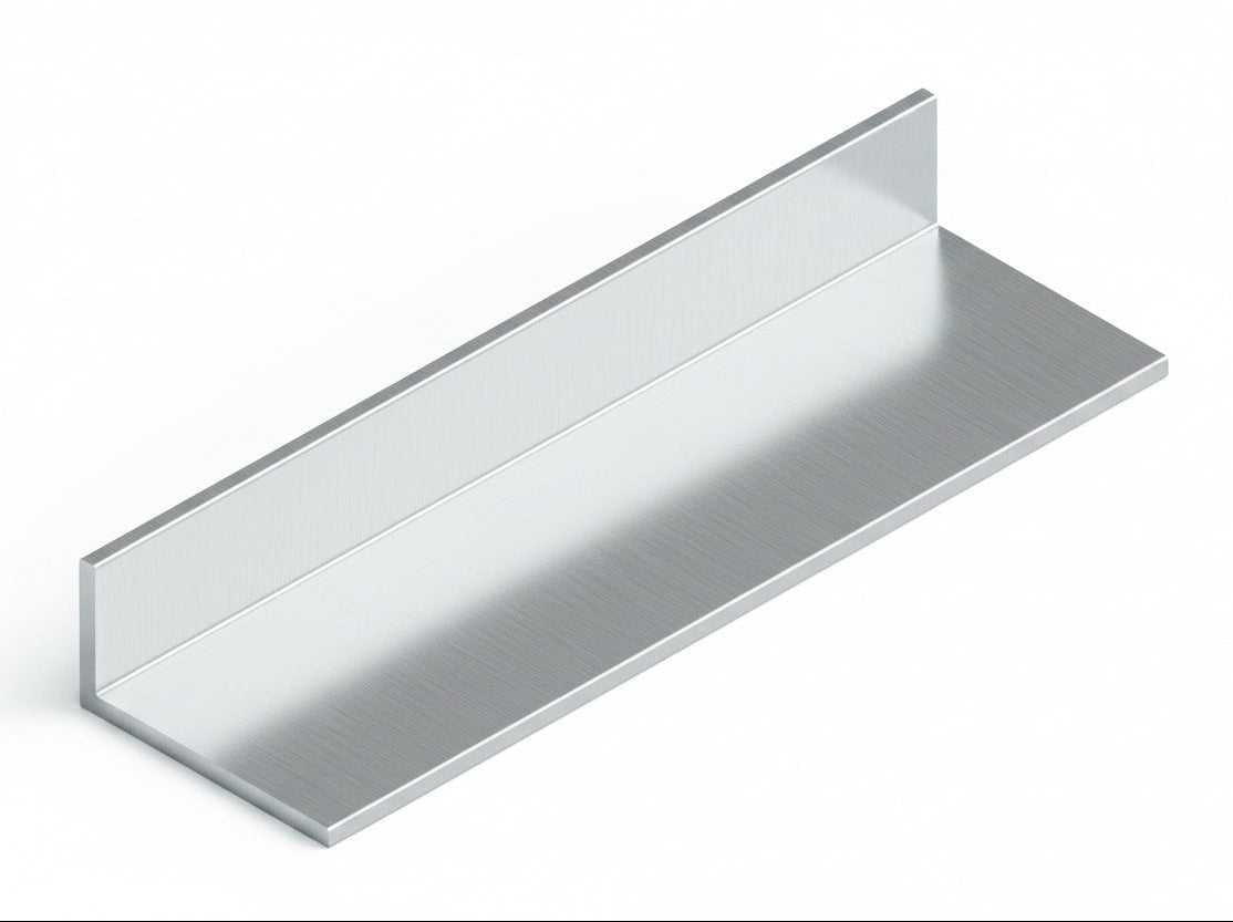 AL-30x15x2.0mm - Perimeter Angle - RAW ALUMINIUM Trims
