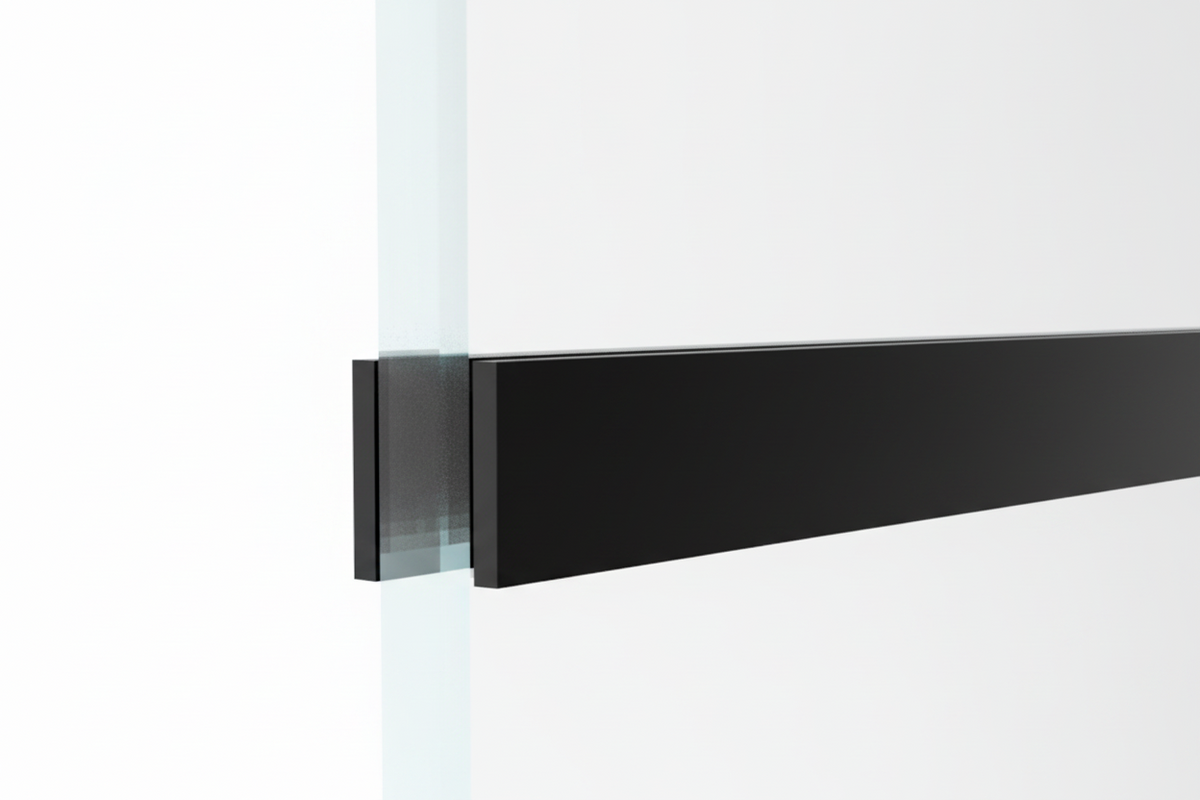 Aluminium Glazing Flat Bars 30x2x3.0m - BLACK FINISH PPC