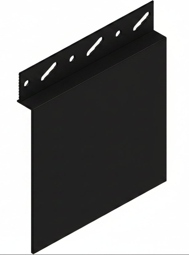 BLACK ST100-Type Recessed 100mm Shadow Gap Skirting Reveal Trims PARTITIONS LTD