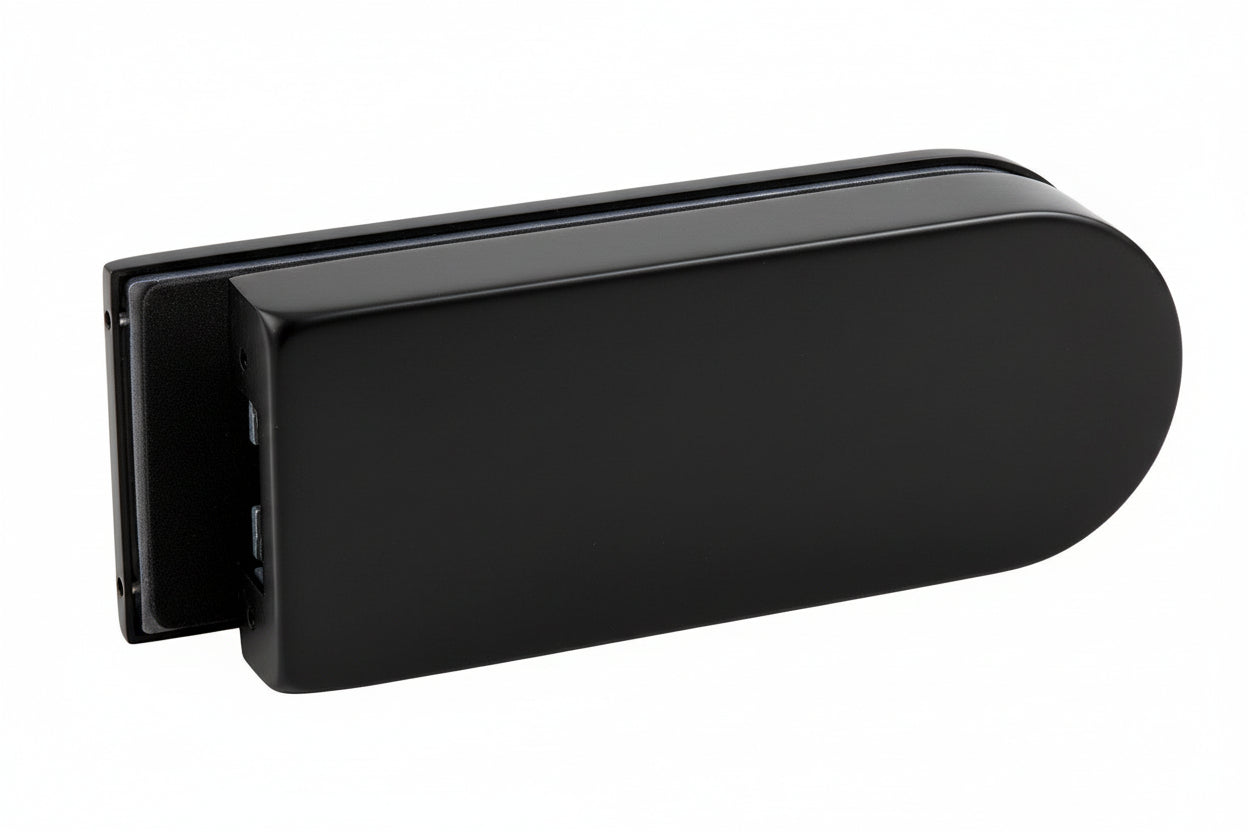 CGL003a-Glass_Door_Strike_Extended_Receiver BLACK