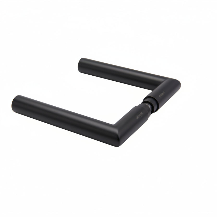 CGL499_-_Glass_Door_Lever_Lock_BLK_-_Mitre_Handles_Set