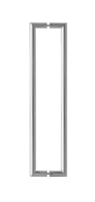D-Bar Mitred Door Pull Handles Bolt Fix 19mm ( SSS ) Grade 304 PARTITIONS LTD