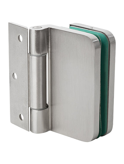 Glass Door Hinge - Rectangle Radius PARTITIONS LTD