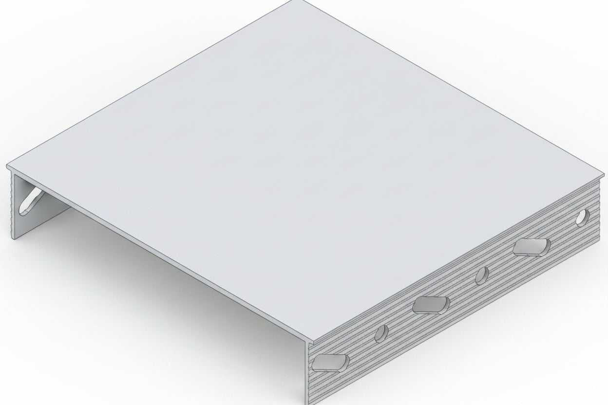 ECP-Type 100mm Wall Capping Channels - BLACK Trims