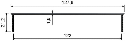 ECP-Type 122mm Wall Capping Channels Trims