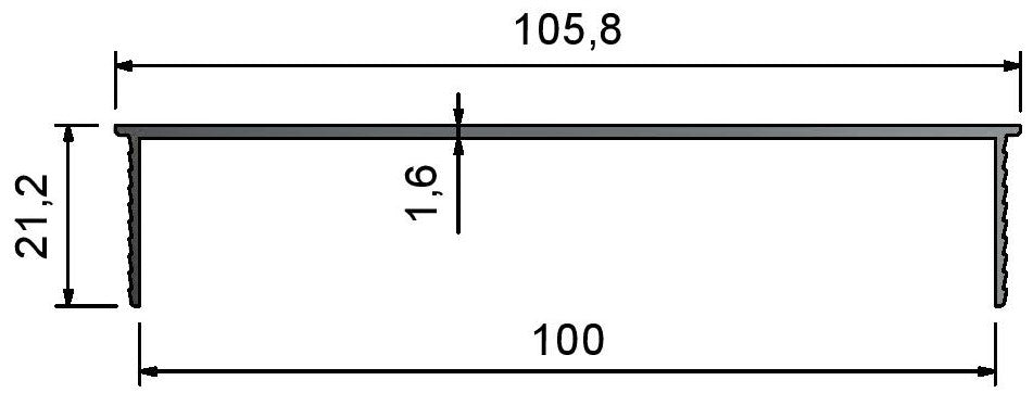 ECP-Type 100mm Wall Capping Channels - BLACK Trims