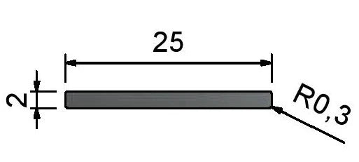 Glazing Flat Bars 25mm ( Crittal-Style ) - PARTITIONS LTD