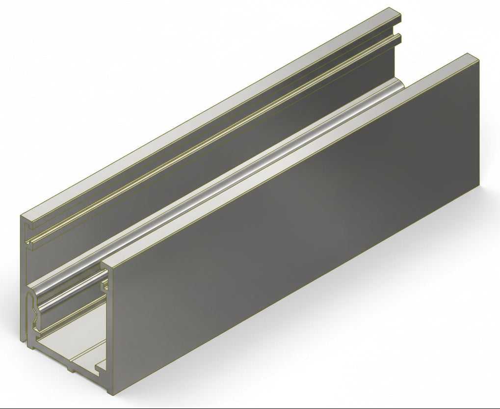 Glazing Aluminium U Channels - Two-Part 30x25x3m + Gaskets Single Glaze