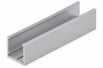 GL-01 Glazing Aluminium Channel  25x25x3m - Silver