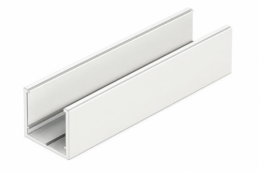 GL-01 Glazing Aluminium Channel  25x25x3m Single Glaze - WHITE