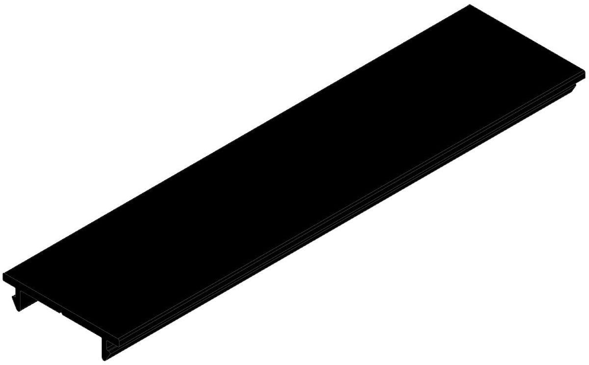 GL-02 Glazing Aluminium BLANK 25x3m Single Glaze - BLACK