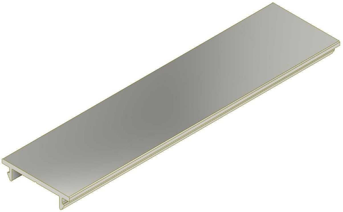 GL-02 Glazing Aluminium Blanking Plate 25x1.3x3m Single Glaze - SILVER