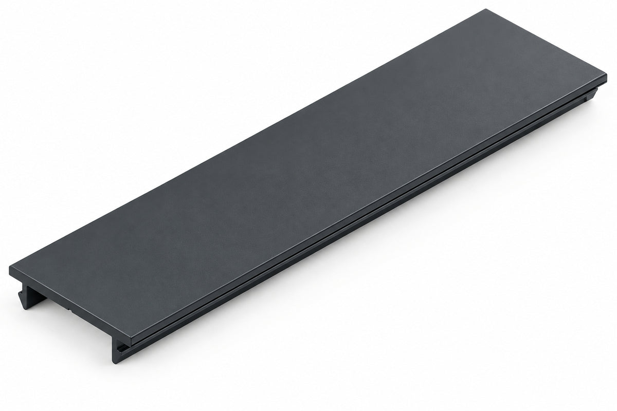 GL-02 Glazing Aluminium Channel  Blank 25x3m - Antracite Grey