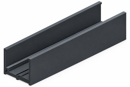 GL-03&4 Glazing Aluminium Channel  25x25x3m - Antracite Grey
