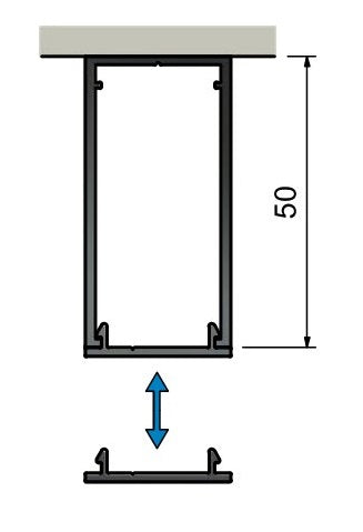 Blank Plate / Head Track - Single Glazed 25mm - PARTITIONS LTD