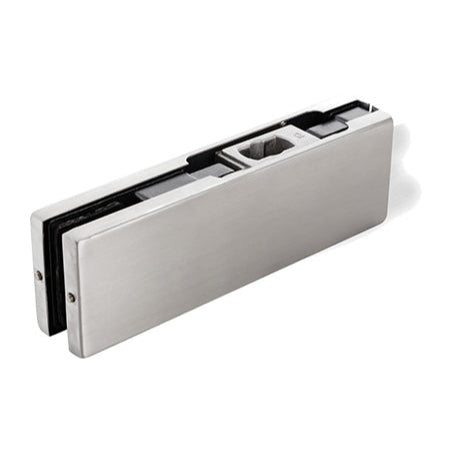 Glass Bottom Door Patch Fitting - SSS Finish ( Dorma Style PT10 )